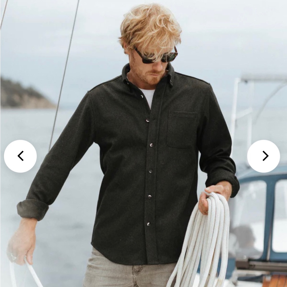 Anian Modern Melton Wool Shirt